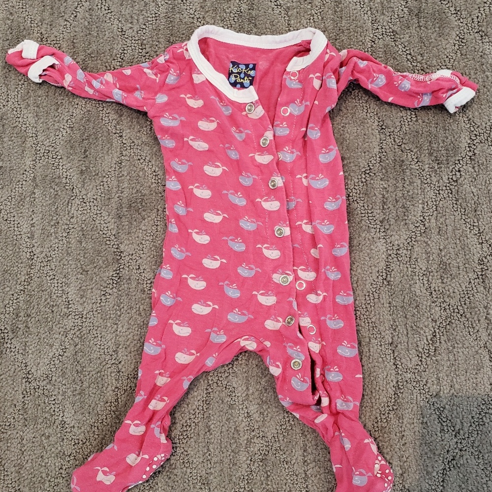 NB Kickee Pants Footie - super cute whales
